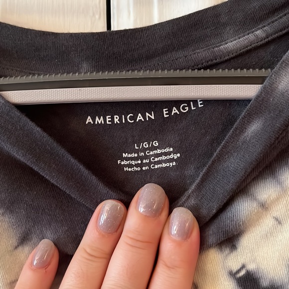 AE Cropped Tie Dye Long-Sleeved Tee 🤍 - Picture 2 of 2